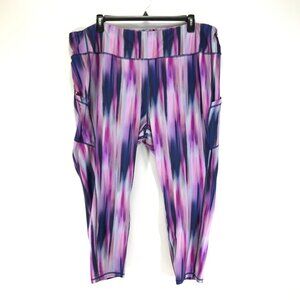 Torrid Active High Rise Legging Women's Plus 5/5X Watercolor Pockets Fitness Gym